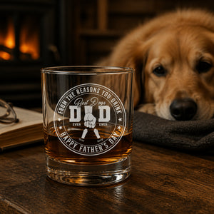 Best Dog Dad Ever Whiskey Glass – From The Reasons You Drink – Personalized Pet Names - Personalized Whiskey Glass 2680c986-e484-45d9-b2f3-9e3675a0822d.jpg