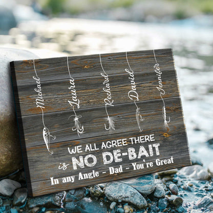 Custom Father s Day Gifts For Fisherman Dad, Fishing Gifts for Dad For Men, Dad You re Great Sign