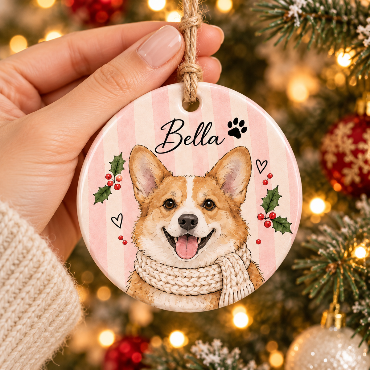 Personalized Pet Photo Christmas Ornament – Custom Watercolor Dog Portrait Keepsake 268afee5-9aab-4c51-90ec-cec62f95d061-3b8440fa-9610-414d-ad4c-ebe77037f5df.png