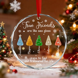Personalized Friend Christmas Ornament: True Friends Like A Sea Glass Keepsake 269bfc07-019d-40e5-87a3-ab673cd6128b-2.jpg