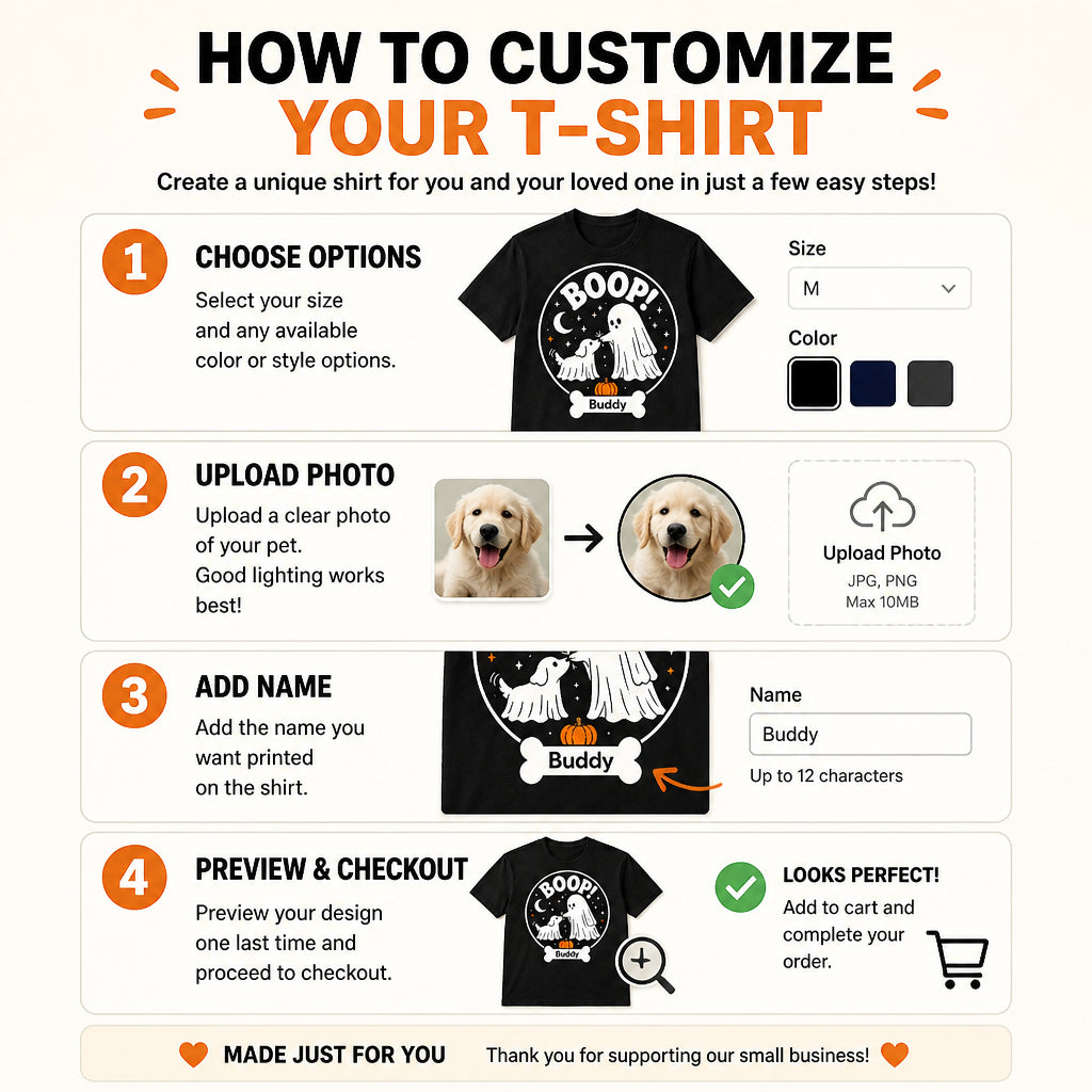 Boop Ghost Dog Personalized Name Tee - Personalized T-shirt 26b48450-c918-4e4d-954e-6124f3e45342.jpg