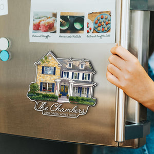 Personalized New Home Fridge Magnet, Custom First Home Address Gift, Watercolor Housewarming Gift, Home Moving Keepsake 26b8f9f2-710f-4f50-a6e4-7211e977beb8-5.jpg