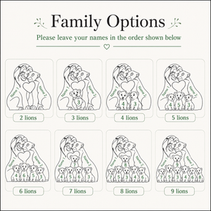 Personalized Wooden Lion Family Puzzle, Custom Anniversary Gift, Up to 9 Lions Family Figurines, Family Home Decor, Gifts for Parents 26f0e45a-6ef2-4ab2-9011-ec973faf9c88-75b527cb-3b39-4529-bbd7-25a5a45732e5.png