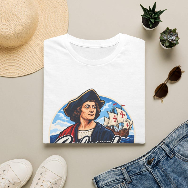 Columbus Day Portrait T-Shirt, Columbus Ship Graphic, Vintage Badge, Gift For Hims, Hers 26f82b70-4c71-45be-9641-6f3acd63cb7c-e5.png