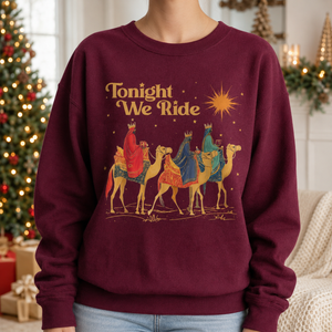 Retro Tonight We Ride Christmas Christian Quote T-Shirt, Three Wise Men Christian Shirt, Christmas Faith Gift, Xmas Gift 271379bb-eb7d-4f95-96cf-8082e093360a-banner-1.png