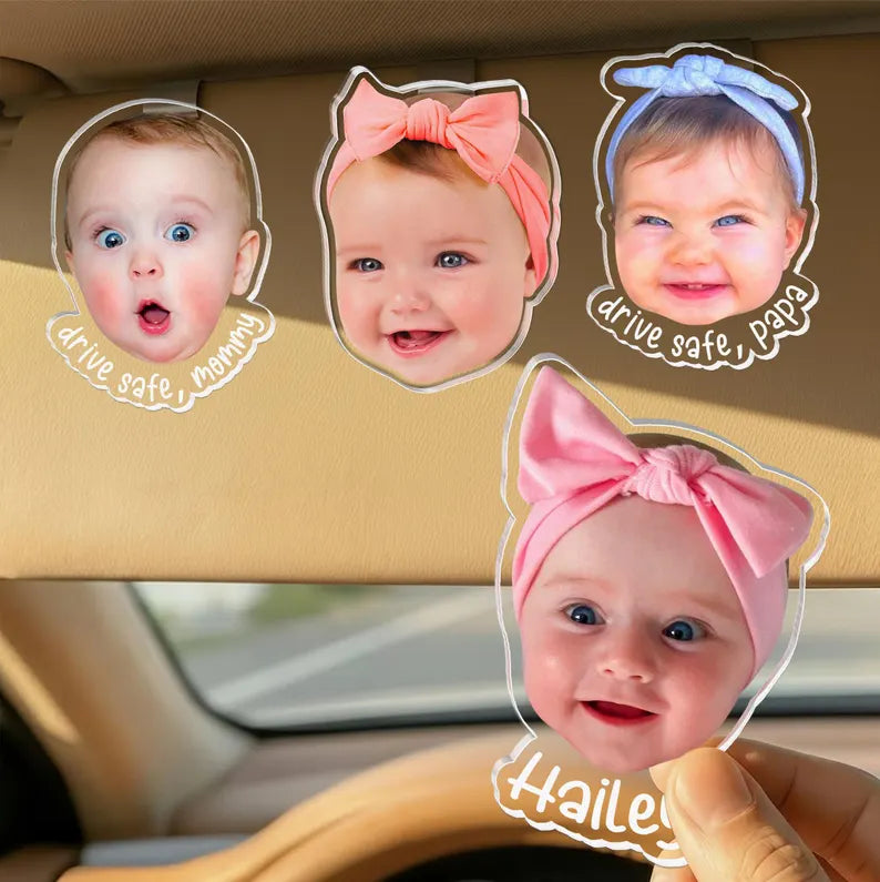 Personalized Baby Face Photo Car Visor Clip, Grandma Gifts, Father Gifts, Mother Gifts, Custom Baby Photo Car Visor Clip, Gift for Dad from Son, Gift for Dad from Daughter 2717094e-c0c9-4ea2-bbf5-939d3ca24487-vxcvxcv-2-.webp