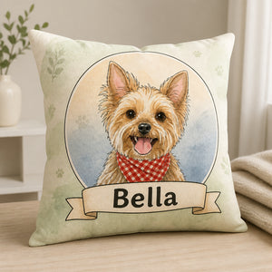 Custom Pet Portrait Stripe-Free Pillow – Photo Upload & Name - Personalized Pillow 2728370e-e25e-4787-80ed-e86306690166.jpg