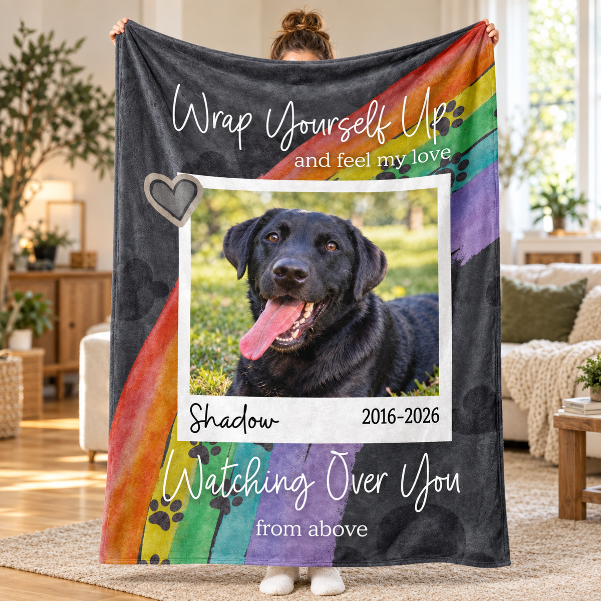 Personalized Dog Memorial Photo Blanket, Custom Pet Loss Keepsake, Pet Memory Gift, In Loving Memory Blanket, Rainbow Bridge Pet Memorial 2729dbed-3a18-4558-bf7d-08dcd7dd5c0b-l2.png
