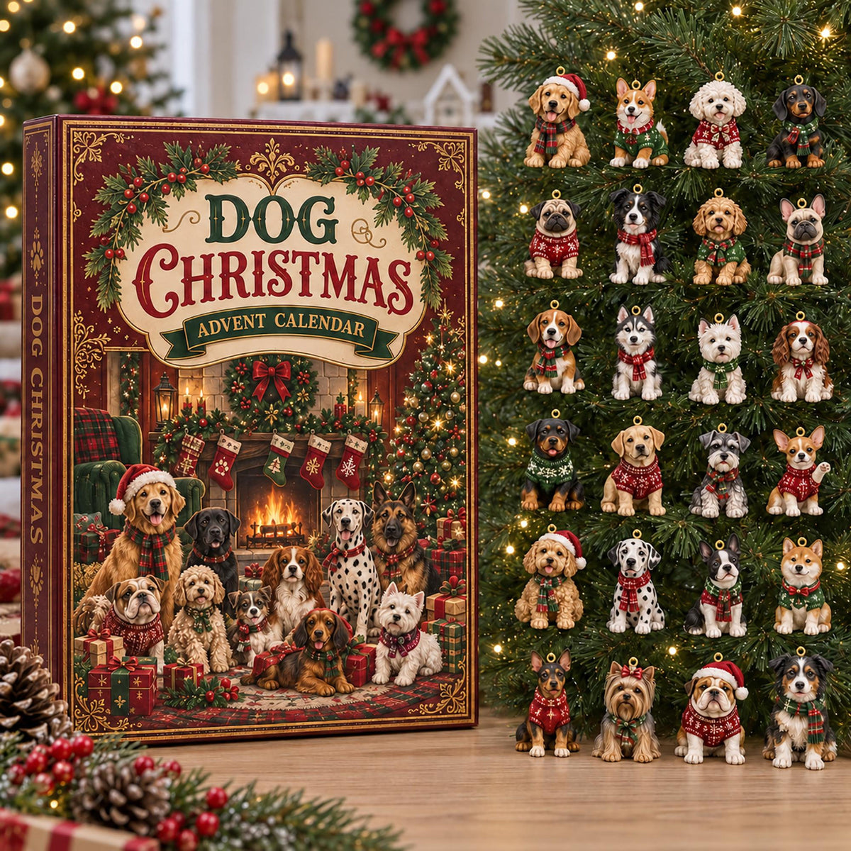 Dog Christmas Advent Calendar 2026, 24 Flat Acrylic Dog Ornaments 272c4492-b02f-41bc-a7cf-2f8566d610b1-2.jpg