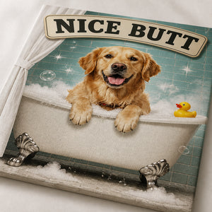 Nice Butt Custom Pet Bathroom Canvas - Personalized Canvas 273526d1-fde6-49e7-aeec-eaccdfa1ca75.jpg