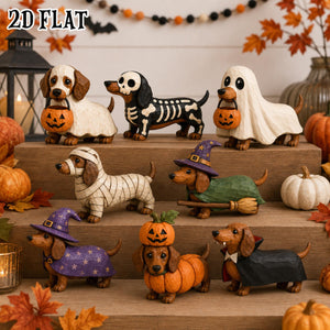 Halloween Dachshund Decor Indoor, Trick or Treat Dachshund Wooden Block, Spooky Halloween Wooden Block, Witch, Pumpkin, Vampire, Skeleton 2745153d-65ee-4ff2-948d-aedf82f35aae-4.jpg