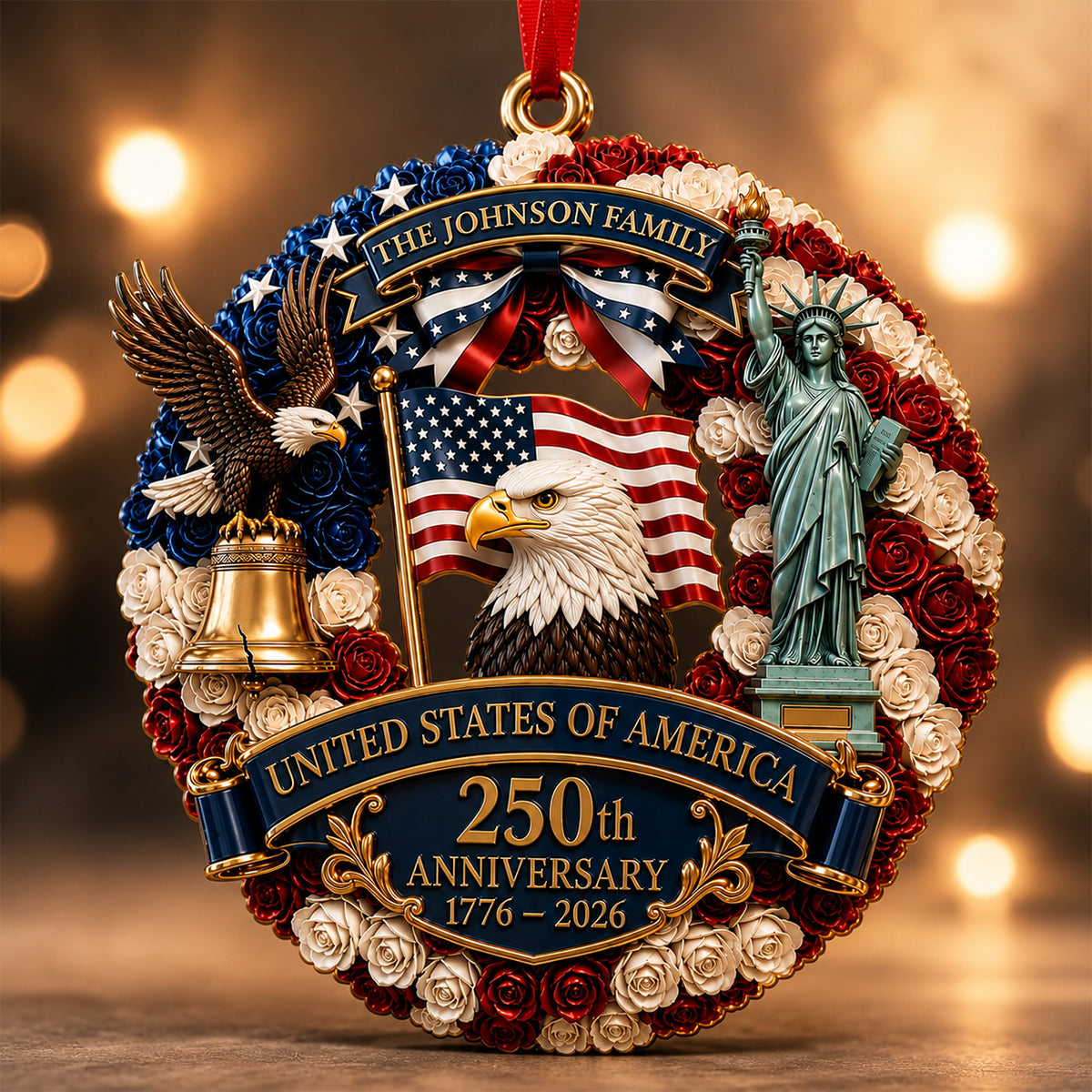 America 250 Ornament - Proud American Family Ornament - Real 3D Raised Ornament 27591fe1-cfef-4fd0-b926-dffa48abd7bf-banner-1-1-.jpg