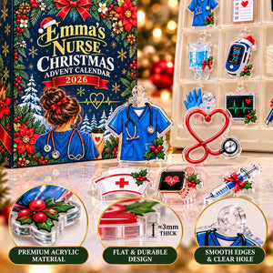 Registered Nurse Advent Calendar, 24 Acrylic Hanging Ornaments, Profession Christmas Countdown, Keepsake Gift, Registered Nurse Christmas 27698818-aee5-4ef2-9d91-f1d2b4fcfbe2-il_1588xN.8643060635_e3un.jpg