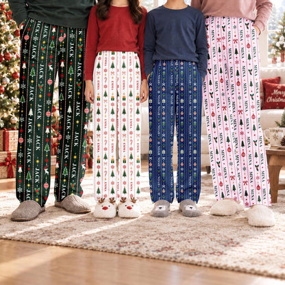 Personalized Name Christmas Pajama Pants, Custom Holiday Lounge Wear 27716697-4b09-4cd3-bda5-c8760baf017e-3.jpg