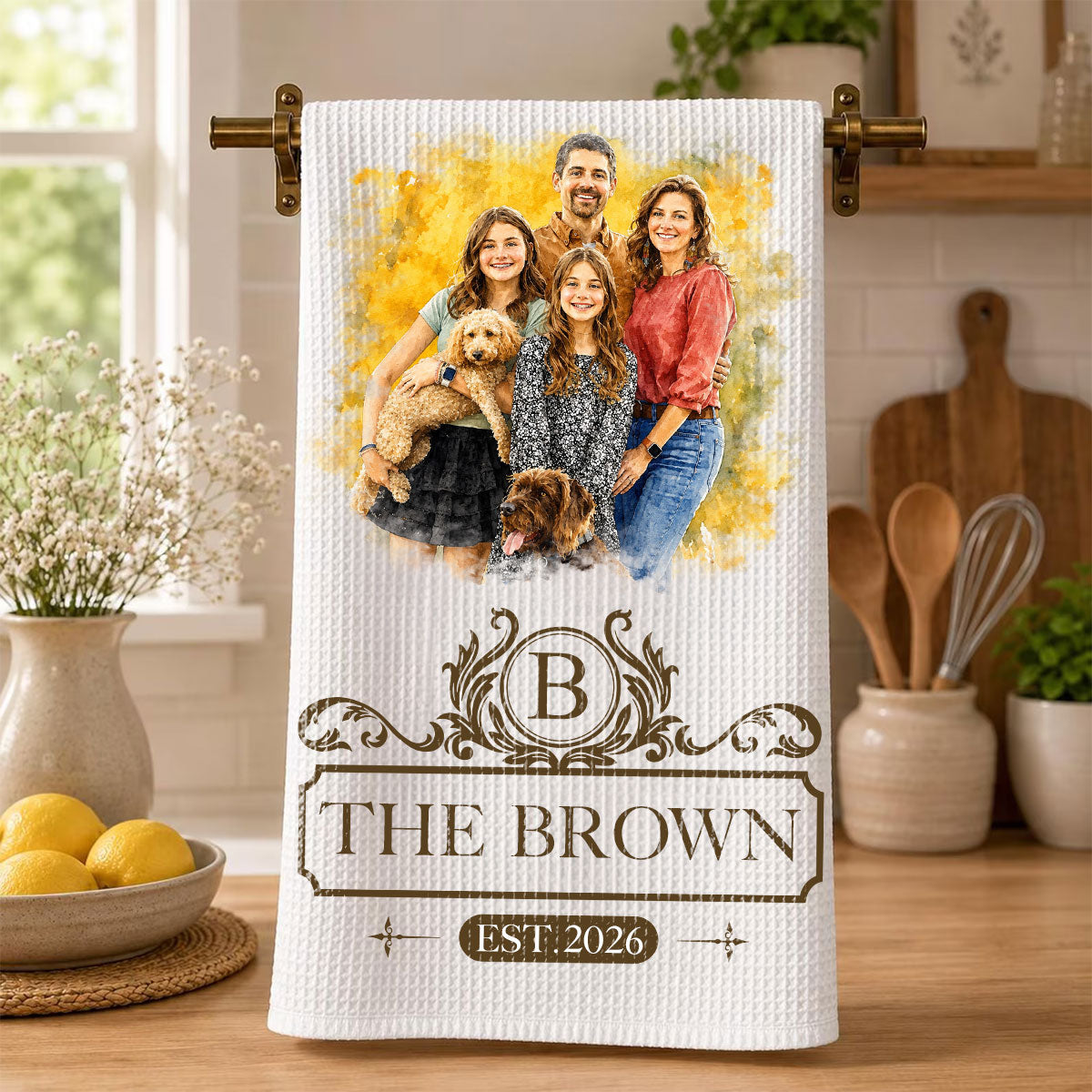 Happy Family Monogram - Personalized Kitchen Towel 27963cd2-0c4c-4317-811e-af49c4ed4826-2-1-.jpg