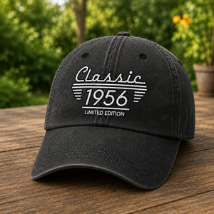 70th Birthday Embroidered Hat, Born in 1956, Dad birthday gifts, Classic Car Lover, Limited Edition, 70th Birthday Gift for men, Grandpa Turning Seventy