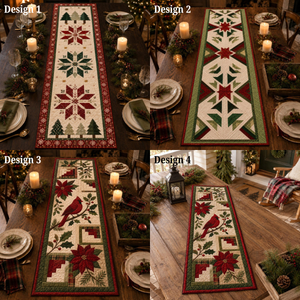 Christmas Quilted Table Runner, Traditional Red Green Holiday Table Decor, Holiday Winter Dining Table Decor, Festive Farmhouse Xmas Decor 27bb80be-6dc4-4685-a123-f165d809ce45-option.png