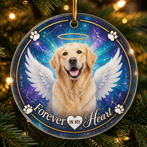Pet Memorial Photo Ornament – Forever in My Heart - Personalized Transparent Acrylic Ornament 27bd9cef-801c-4291-8f88-61f80f356e2f.png