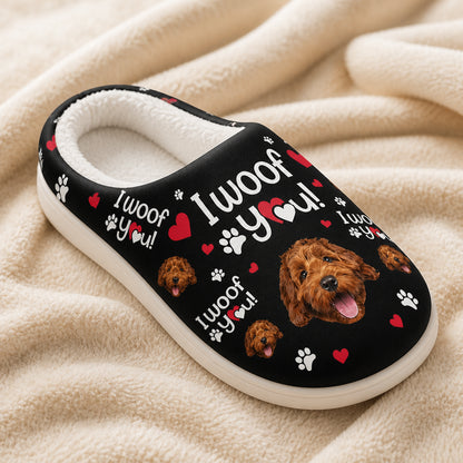 I Woof You — Custom Pet Photo Fleece Slippers - Personalized Fleece Slipper 27c8421a-99c6-4669-8316-33fa329fbfab.jpg
