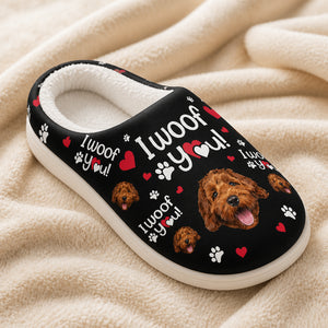 I Woof You — Custom Pet Photo Fleece Slippers - Personalized Fleece Slipper 27c8421a-99c6-4669-8316-33fa329fbfab.jpg