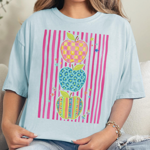 Comfort Colors Teacher Shirt, Colorful Apple Teacher Tee, Preppy Back to School Shirt, Cute Teacher Appreciation Gift 27d0d555-ba64-4e96-b1ed-0e2cd795410d-2.png