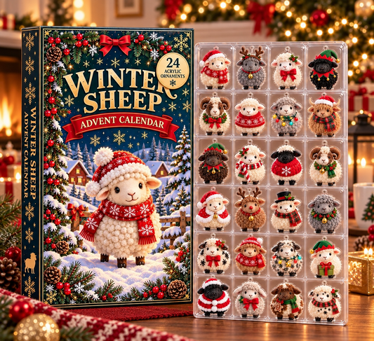 Sheep Advent Calendar 2026, 24 Acrylic Christmas Ornaments, Cute Holiday Countdown, Farm Animal Keepsake Set, Kids Christmas Gift, GIFT 2026 27d0e2fe-e0c0-4e8e-93ea-fe8d3d6ded33-349611d6-66c7-4a11-81f4-b8f2cc2c1ecd.png
