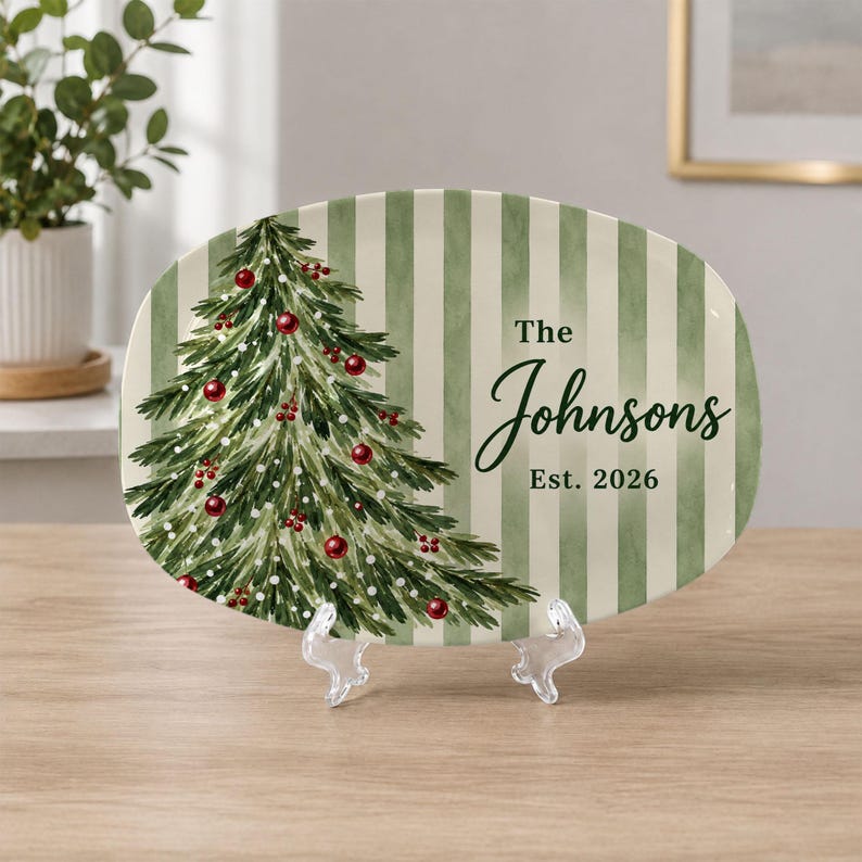Personalized Family Christmas Platter, Custom Last Name Serving Tray, Christmas Tree Design, Holiday Keepsake Gift 27e69866-cb7b-43c7-926e-b9610ea84dae-63.jpg