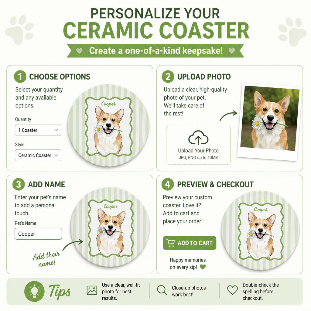 Custom Pet Portrait Ceramic Coaster — From Your Photo - Personalized Custom Ceramic Coasters 27f553f7-dde0-4b03-ba9f-32d64f8109dc.jpg