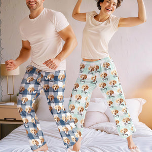 Personalized Face Plaid Pajama Pants: Custom Pet Photo Loungewear, Couple Matching Pants 27f585af-dabc-4564-a79f-d4c9d7d5c15b-il_fullxfull.8618316601_4a88.jpg