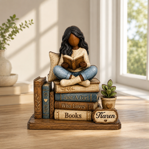 Personalized Wooden Book Lover Block, Just A Girl Who Loves Books Wooden Figurine, Book Lover Gift, Library Decor, Reader Shelf Decoration 28037e95-cdd7-4634-81a3-24850953f9be-banner-1.png