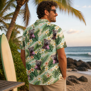 Custom Pet Photo Hawaiian Shirt – Tropical Plumeria Pattern - Personalized Hawaiian Shirt 28597300-4dcd-4e09-8b59-5f677c9576b0.jpg