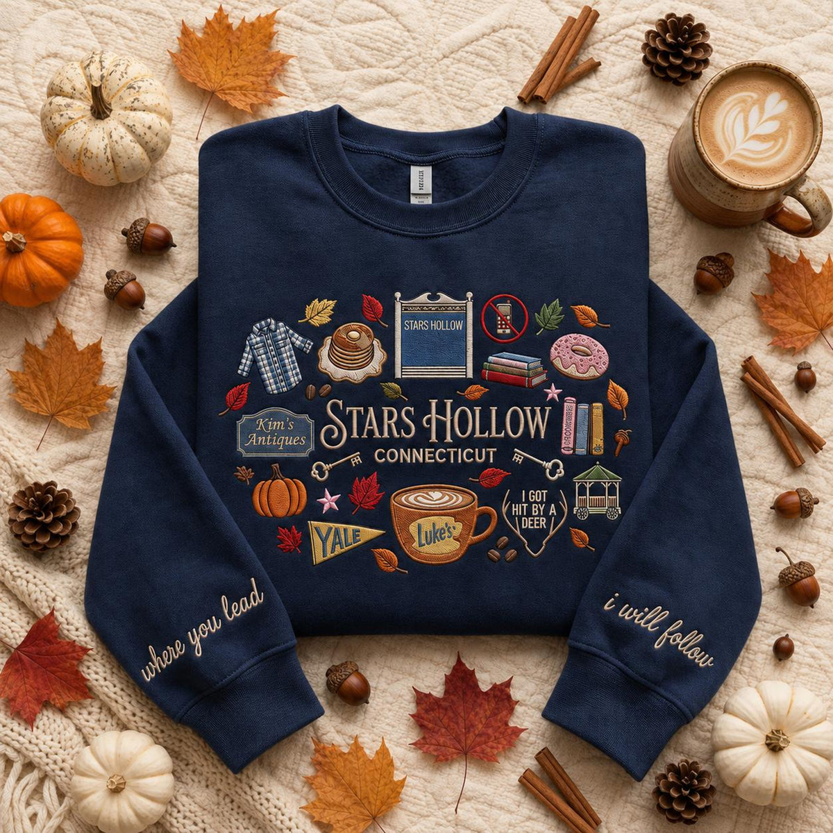 Connecticut Embroidered Sweatshirt, Bookish Pumpkin Shirt, Autumn Coffee Fall Crewneck, Small Town Inspired Gift 2866fe9d-c513-4e6c-9d7f-62c288586f7d-il_5000xN.8264634262_ormu.jpg