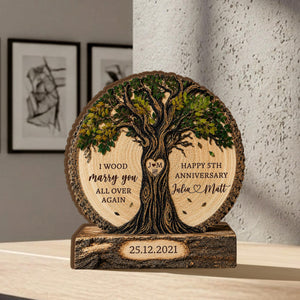 Personalized Couple Tree Wooden Block, Wood Anniversary Gift For Couples, Wedding Gift for Wife Husband,Family Keepsake,5th Anniversary Gift 28688b17-35ca-4610-90d3-fb8a59b2175f-3.jpg