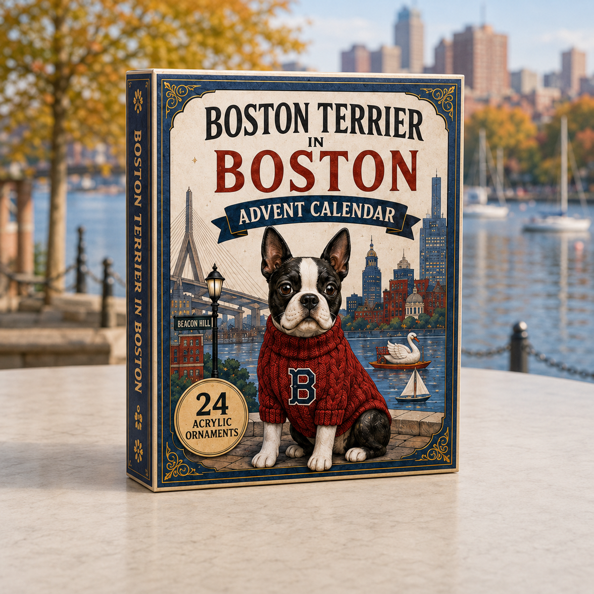 Boston Terrier In Boston Advent Calendar 2026 - 24-Day Festive Countdown, Acrylic Charms Blind Box - Gift For Dog Lovers 2872e90f-9c3f-4589-80ab-48667e191844-boston-terrier-box.png
