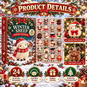 Sheep Advent Calendar 2026, 24 Acrylic Christmas Ornaments, Cute Holiday Countdown, Farm Animal Keepsake Set, Kids Christmas Gift, GIFT 2026 28829eb0-ce96-41f5-9d2c-c209f81f1837-dsdsds-1-.webp