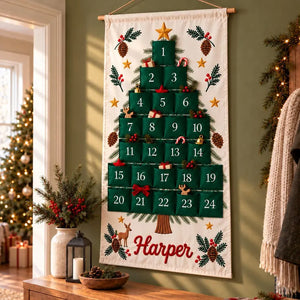Personalized Christmas Advent Calendar for Adults and Kids, 24 Pocket Pine Tree Fabric Wall Banner, Custom Name Holiday Countdown for Family 28908e37-73fb-4e8c-84ca-bc2d948a2d97-nm-3-.webp