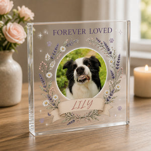 Pet Memorial Acrylic Plaque – Forever Loved Photo & Name - Personalized Acrylic Plaque 2891d7dc-288b-45c9-8e65-e303c283175c.jpg