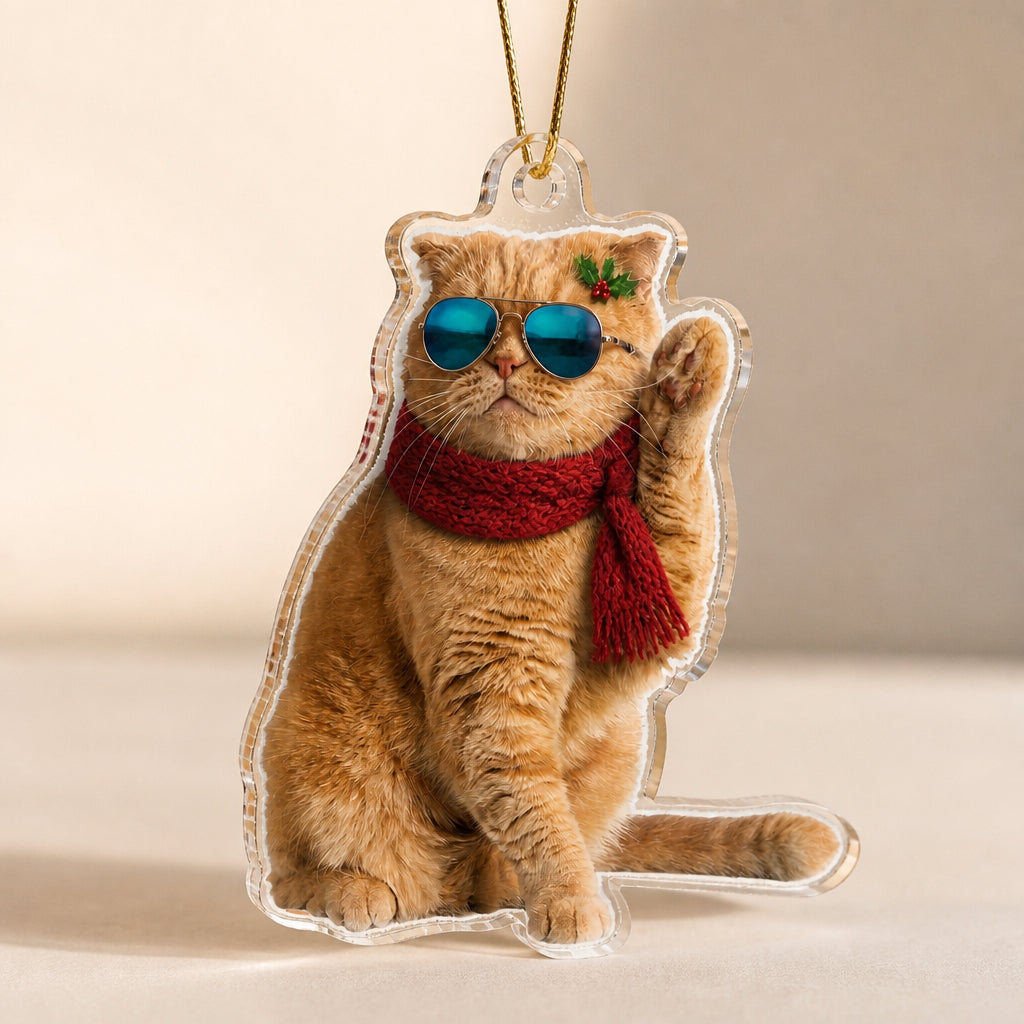 Custom Pet Photo Cutout Acrylic Ornament with Mirrored Shades - Personalized Laser Cut Custom Shape Ornament 28ba3a01-60a1-4a55-9e08-3b165600b6d7.jpg