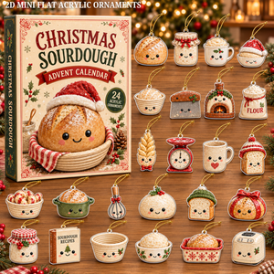 Christmas Sourdough Advent Calendar 2026 - 24-Day Festive Countdown, Acrylic Charms Blind Box - Gift For Baking Lovers 28c54484-4a62-4d41-a9e5-81c3628da58e-christmas-sourdough-text.png