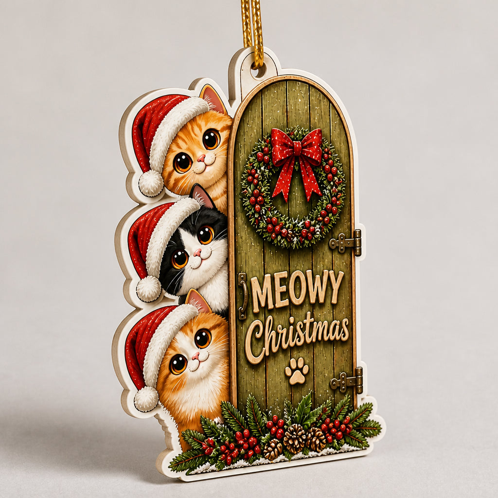 Meowy Christmas Cats Gift-Stack Custom Shape Ornament - Laser Cut Wooden 3D Ornament 28d61a55-c05e-410b-9c72-16f67d0c2266.jpg