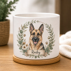 Custom Watercolor Pet Portrait Planter with Botanical Wreath - Personalized Plant Pot & Vase 28e4d23c-2e14-4d1e-95d8-0e9f2254157b.jpg