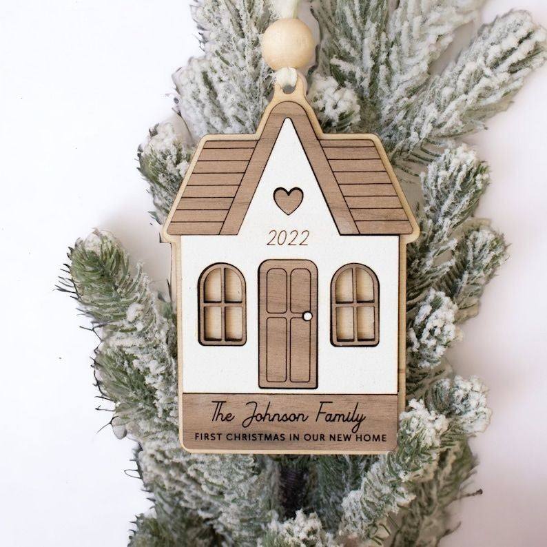Boho House New Home Layer Wooden Ornament