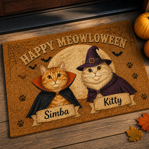 Happy Meowloween Custom Cat Photo Doormat - Personalized Doormat 28f9c92d-72c6-4cb9-acd6-0a546be325c9.jpg