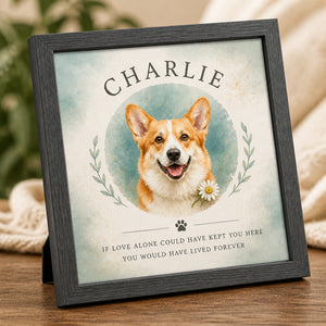 Pet Memorial Picture Frame – Photo-to-Watercolor Portrait with Name - Personalized Picture Frame 2904ea81-57d6-41c0-b20c-2f232b584f8f.jpg