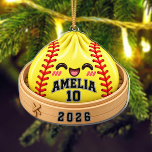 Personalized Softball Dumpling Ornament, Squishy Dumpling Acrylic Ornament, Custom Name Softball Player Christmas Gift 2906f032-5d94-4474-b423-774fc14c6236-1.jpg