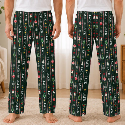 Personalized Name Christmas Pajama Pants, Custom Holiday Lounge Wear 290c2b47-2203-4ca7-9ee7-f47837b8a2aa-5.jpg
