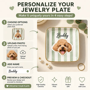 Custom Pet Photo Jewelry Plate – Gingham Cameo - Personalized Jewelry Plate 29172ba6-f29c-4dcf-93ad-4663b94b0a5f.jpg