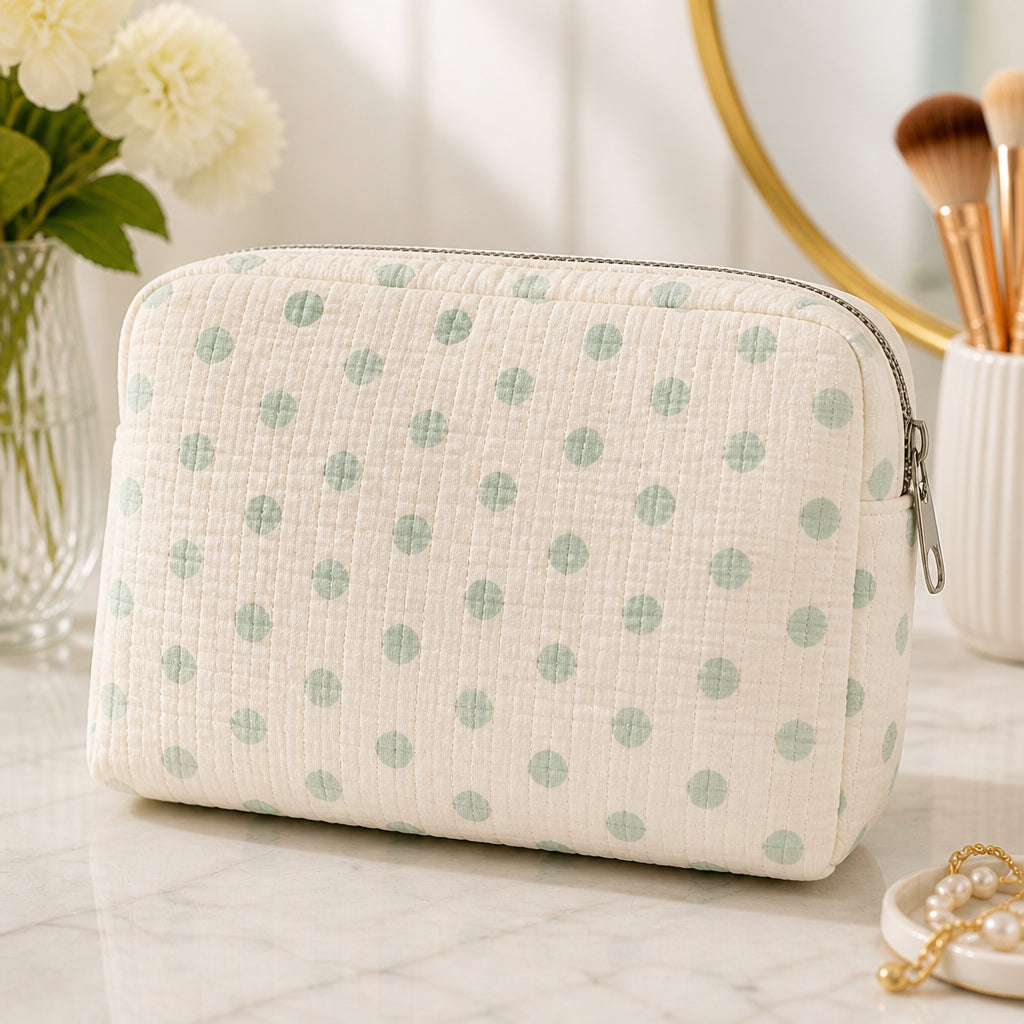Personalized Dog Name Makeup Bag – Happy Pup Illustration - Personalized Bubble Gauze Makeup Bag 29187a49-714e-430f-857e-62d3c4677a3e.jpg