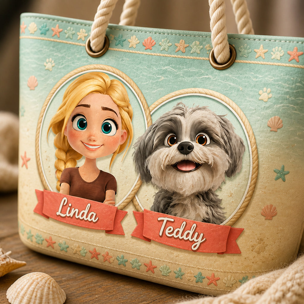 Custom Person & Pet Cartoon Beach Tote with Names - Personalized AOP Tote 2936b59d-6a52-4d0b-a390-f7d1f4c2e887.jpg
