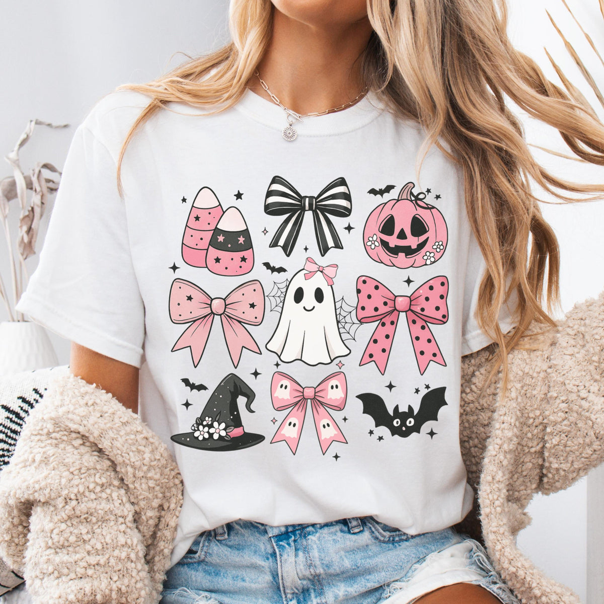 Comfort Colors Halloween Shirt Halloween Spooky Shirt Fall Shirt Pink Girly Bows Halloween Tee Cute Ghost Shirt Halloween Gift 294fcd65-0e06-42f4-8671-4a1abb6ded5a-1.jpg